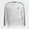 Adidas Golf 23fw Мужской S Трикотажный Длинный Рукав La SunSet Круглый Вырез Свитер Hy0967 Белый