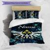 3pcs Custom Name The Legend of Zelda Breath of the Wild Bedding Set Duvet Cover Closure Includes 1 Duvet Cover & 2 Pillowcases for All Seasons Bedroom