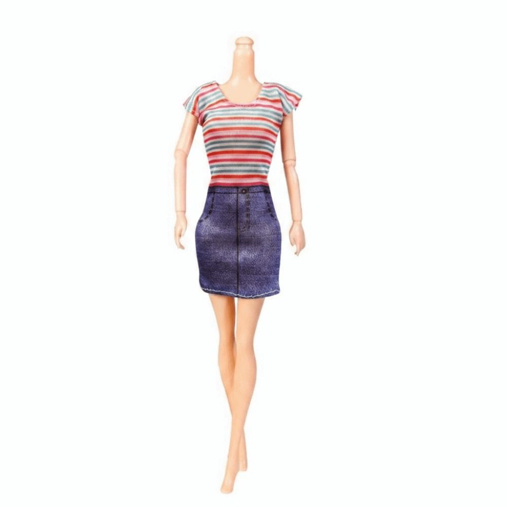 1/6 Scale Fashion Dress Set 11-Inch Fit Doll Clothing Set  For Supermodel BB FR Doll