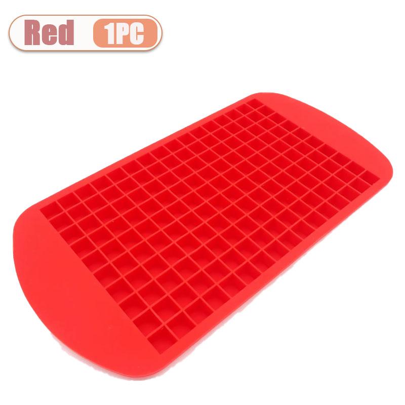 1-5PCS160 Grid Silicone Ice Tray Ice Cubes Foldable Ice Mold Ice Breaker Ice Grid Tray Small Square Mold Ice Maker Silicone Mold