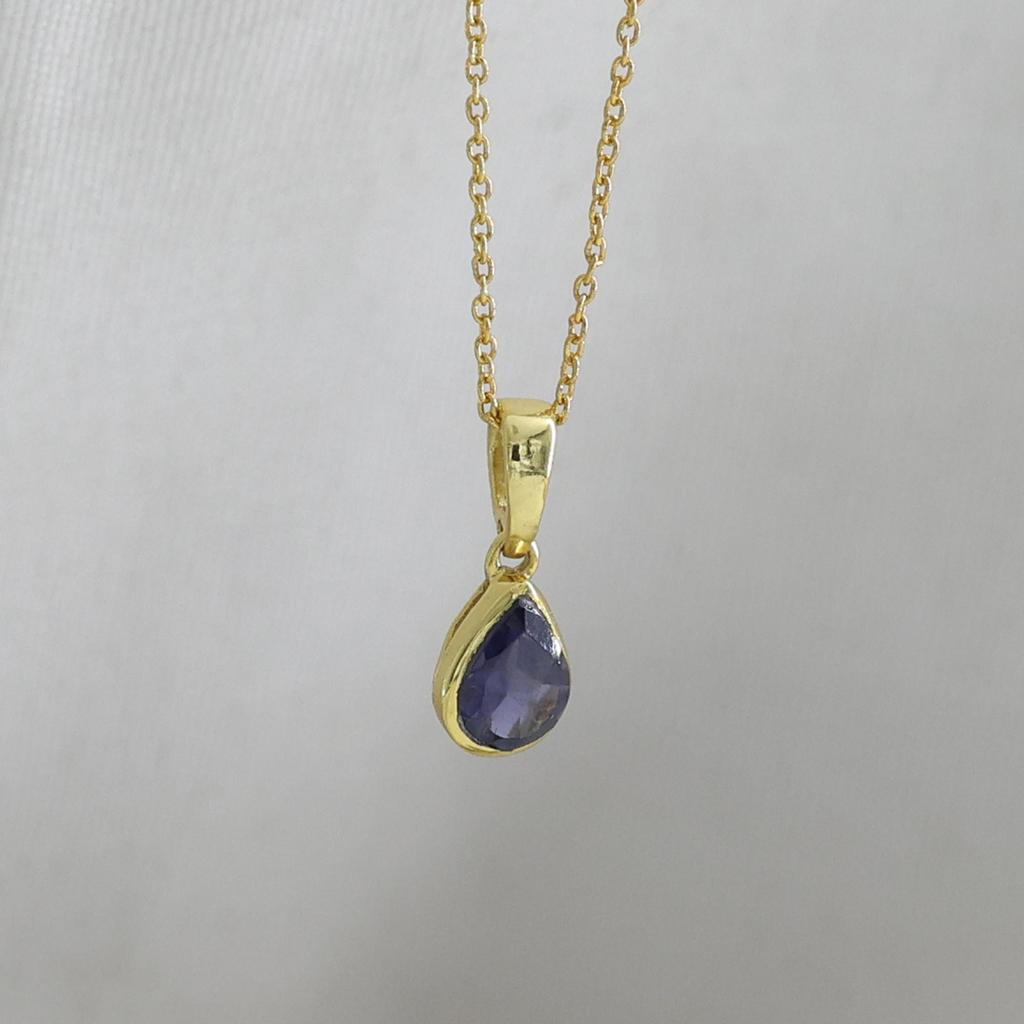 Серебряное Ожерелье, Позолоченные Украшения, Женское Ожерелье, Подарок Ей, Украшения с Камнями по Знаку Зодиака