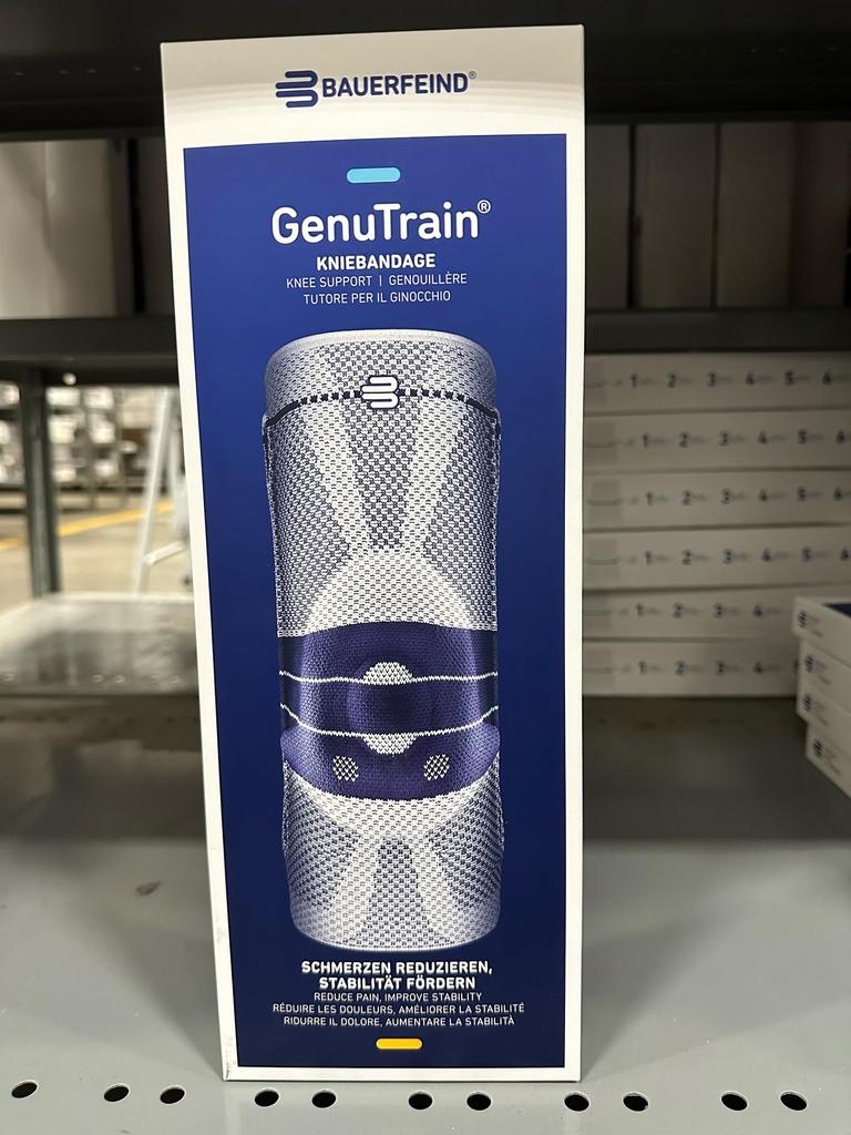 Bauerfeind Genu Train Knee Support Made In Germany General Medical Equipment Stabilization of the Knee Joint with Silicone Pad and Compression Size