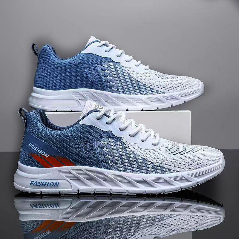 Мужские кроссовки, дышащие вязаные спортивные кроссовки, легкие повседневные кроссовки для спортзала, теннисные кроссовки для бега