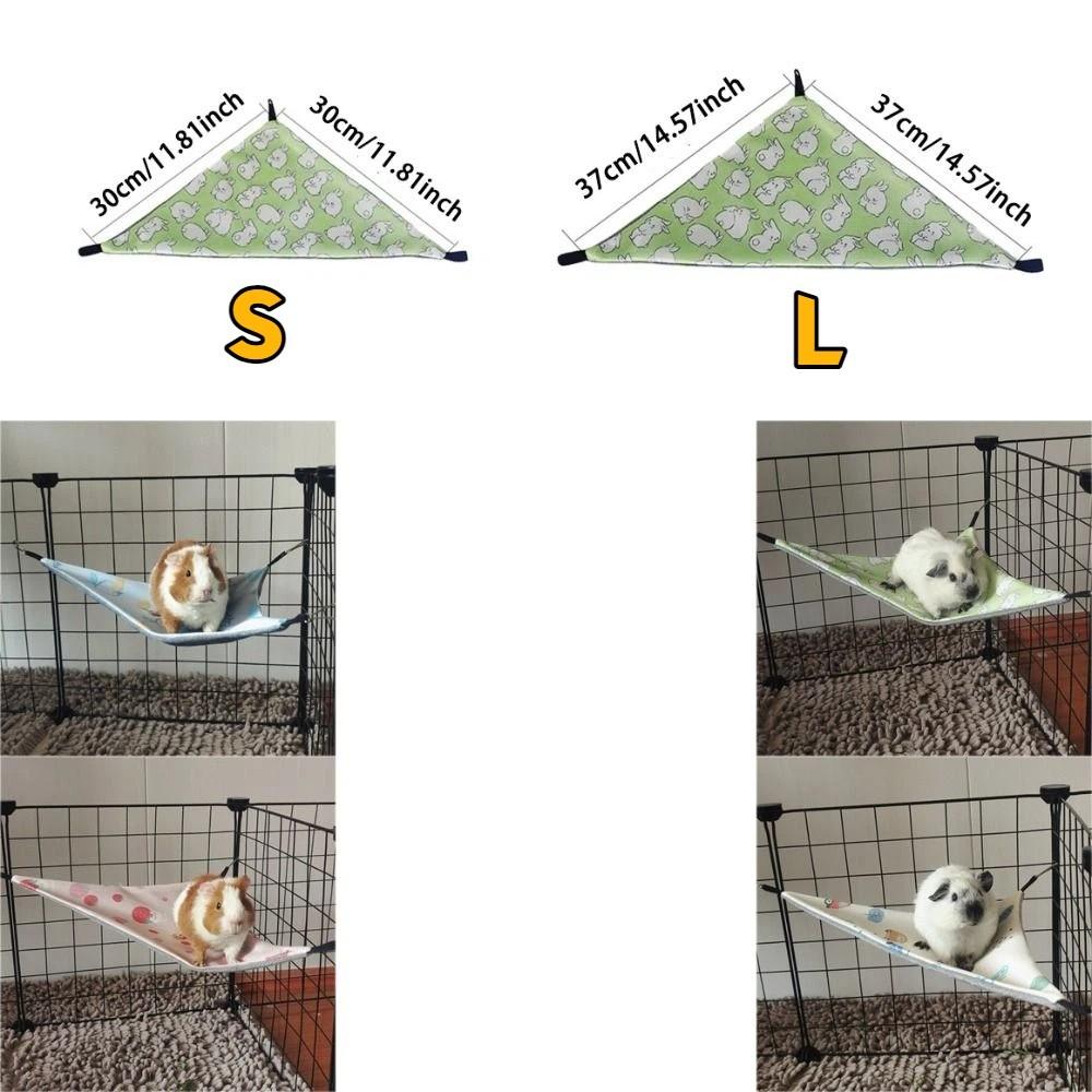 Ice Silk Cooling Hanging Bed Skin-Friendly Guinea Pig Nest Pet Hammock Nest Cage Accessory