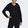 Adidas Stella McCartney Collaboration Ess Hoodie Удобная спортивная куртка с капюшоном Женская куртка черного цвета EA2543