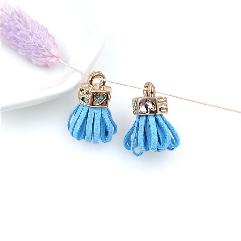 Изготовление подвески ручной работы с кисточками и бахромой 10 шт. Серьги своими руками, ювелирные аксессуары, материалы, сплав 25 мм, корейский бархат