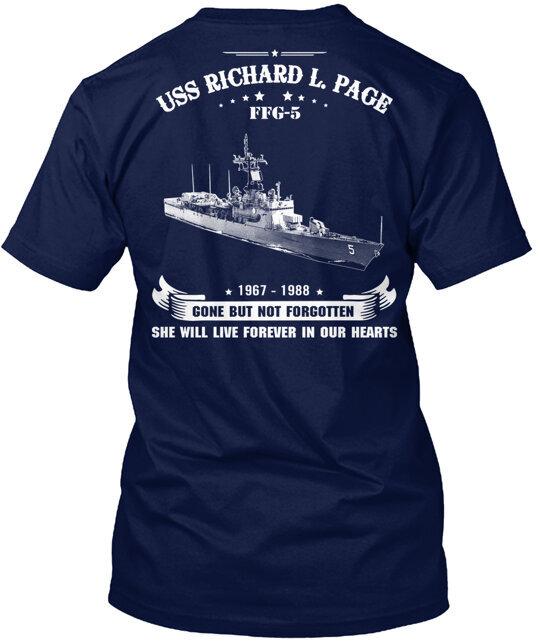 Футболка Uss Richard L Page Ffg 5 Сделано в США Размеры от S до 5XL Унисекс