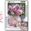 5D DIY Diamond Embroidery Pink Roses Diamond Painting Mosaic Home Decoration