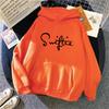 2025 флисовый худи женский осенне-зимний новый с принтом модный студенческий женский универсальный жакет свитер