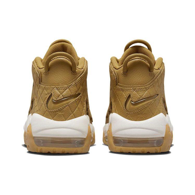 Nike Air More Uptempo Стеганые женские кроссовки из пшеницы Коричневый-Светло-коричневый DX3375-700