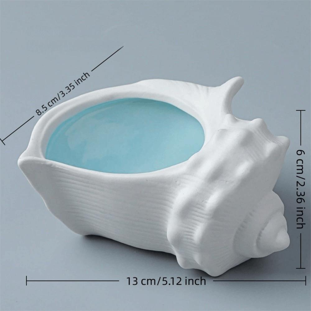 Декоративный поднос Прибрежная керамическая блюдце для мелочей Морская звезда Ракушка Ракушка Тарелка для хранения Ремесленное украшение Органайзер для украшений и ключей
