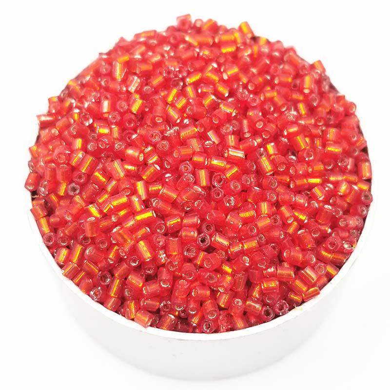 цилиндрические стеклянные бусы для рукоделия диаметр 2мм,1000шт,15цветов.