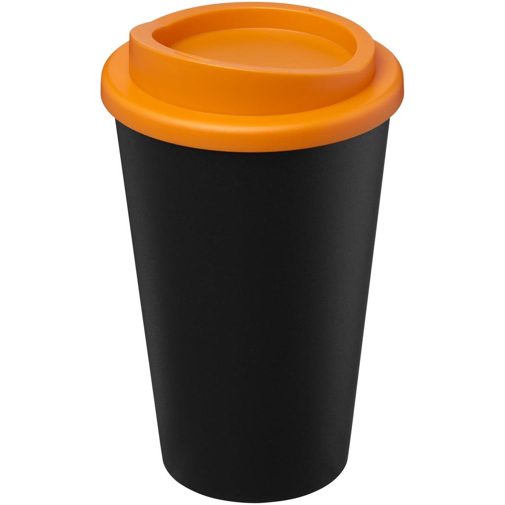 Americano "Eco" recycled 350 ml thermal tumbler Solid black