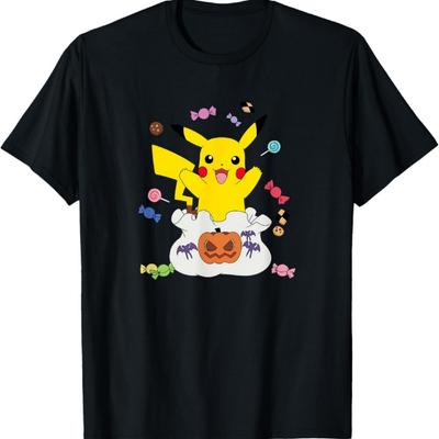 Pokémon - Футболка с мешком конфет Пикачу на Хэллоуин