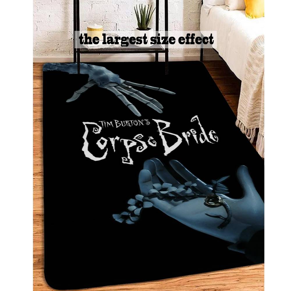 C-Corpse Bride Cartoon Door Mat Washable Non-Slip Living Room Sofa Chairs Area Mat Kitchen Doormat Area Rug