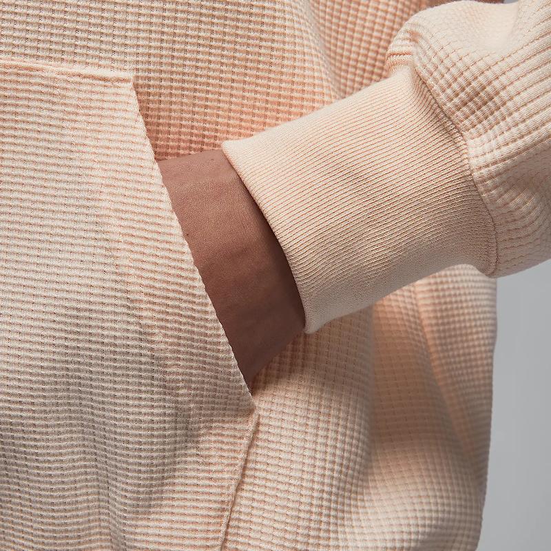 Jordan Свитшот пуловер из флиса с длинным рукавом женский топ бледно-розовый HF9445838