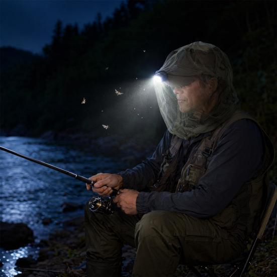 Outdoor Mosquito Head Net, Insect Fly Protection Face Net for Men Women, Extra Large Fine Mesh Face Netting for Camping, Hiking,