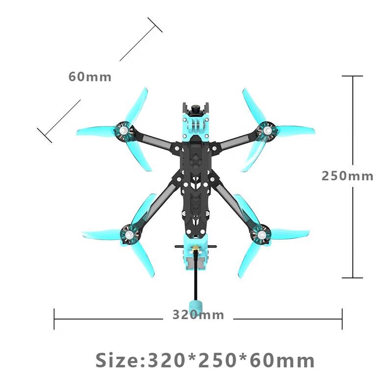 HSKRC Swift 5-inch FPV Racing Drone Ready-to-Fly Kit