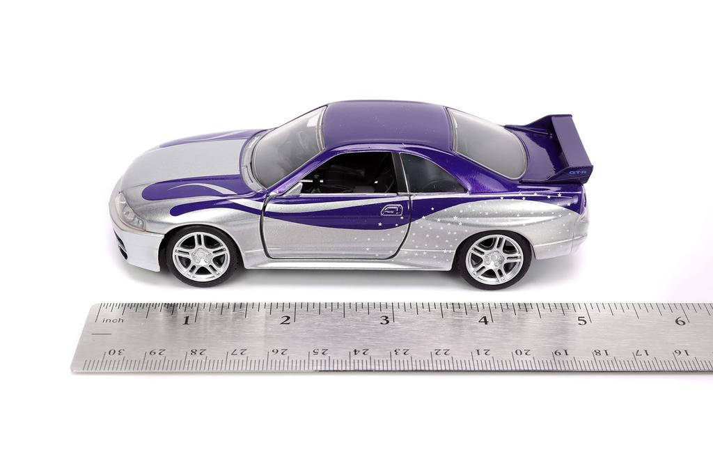 Форсаж 1:32 1995 Nissan Skyline GT-R (BNCR33) Металлическая модель автомобиля для детей и взрослых