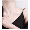 Love Cross Pendant Necklace Moissanite Clavicle Chain Women