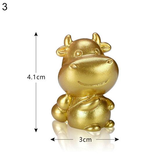 Мультфильм корова крупный рогатый скот дизайн автомобиля домашний стол сад сочный декор из смолы орнамент