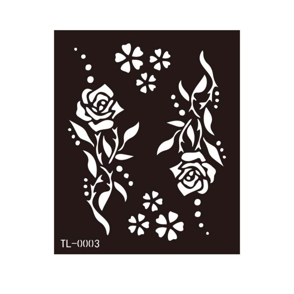Mehndi Stickers Henna Tattoo Template Fake Tattoo Decals Body Art Sticker Men/Women