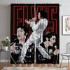 Современные шторы для гостиной, 2 шт., украшение для дома и интерьера с изображением Элвиса на Хэллоуин, затемняющие занавески для камеры, перегородки