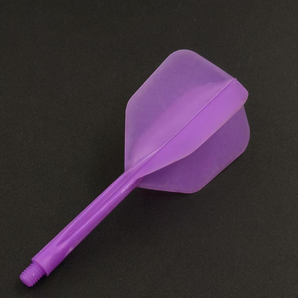 Transparent One-piece 2BA Dart Flight Pre-shaped Integrated Dart Tail Anti-break Shockproof Durable Blade Keep Stable Flying