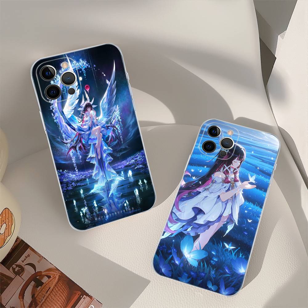 Чехол для телефона Genshin Impact Коломбина Для iPhone 17 16 16e 15 14 13 12 11 Pro Max Mini Plus