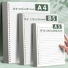 60Sheets Paper Loose Leaf Paper Horizontal Line/Grid Notebook Refill Paper Notebook  Students