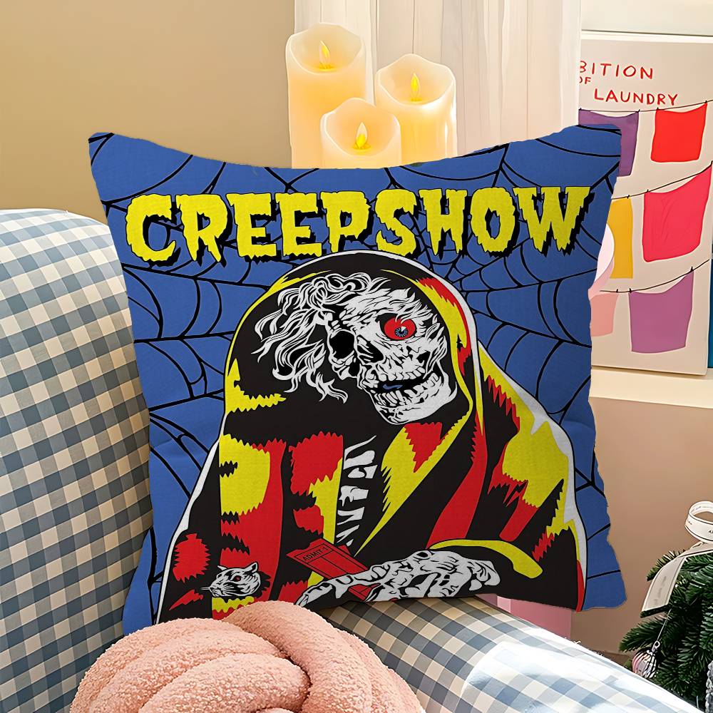 Creepshow Cushion Cover Inches Farmhouse Decor Home Throw Pillow Covers for Couch Decorations