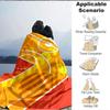 1pc Basketball Court Blanket, Lightweight Flannel Throw Blanket for Sofa, Bed, Travel, Camping, Living Room, Office, Couch093