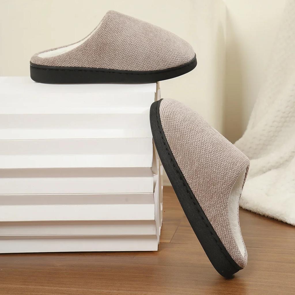 Женские удобные домашние тапочки с мягкой подошвой для пар, зимние теплые домашние тапочки для спальни, легкие нескользящие плюшевые хлопковые туфли для женщин