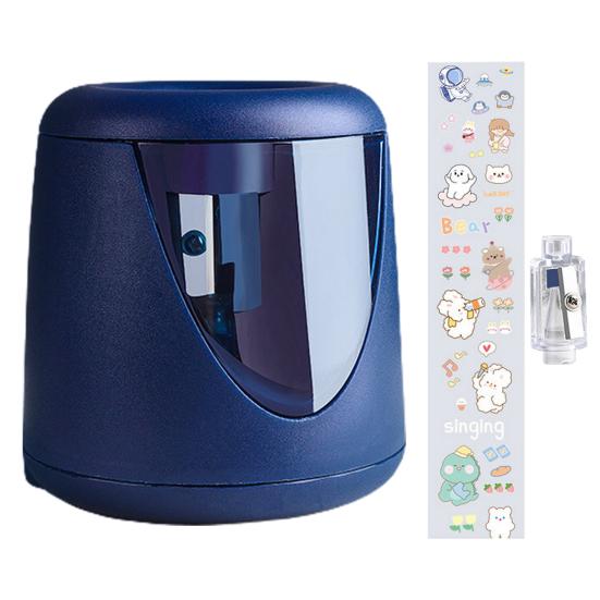 Портативная точилка для ручек Практичная конструкция контейнера для стружки Легкая точилка для карандашей Автоматическая электрическая точилка для карандашей Подарок Автоматическая точилка для ручек