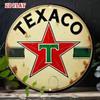 Металлическое Настенное Искусство Винтажный Знак Ретро Заправки Texaco Декор Гаража
