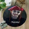 Customizable W-Wednesday6 Round Non-Slip Carpet - Ideal for Garden, Picnic, Office, Perfect for Decoration, Suitable For All Seasons