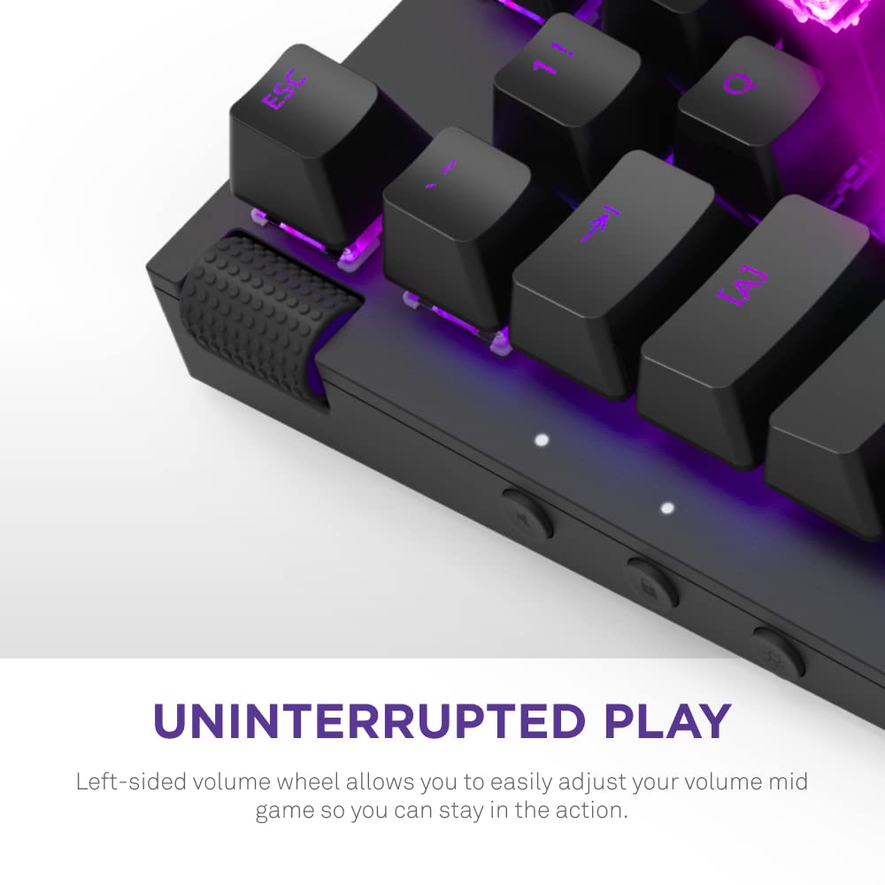 NZXT Игровая клавиатура FUNCTION TENKEYLESS черная KB591 KB-1TKUS-BR