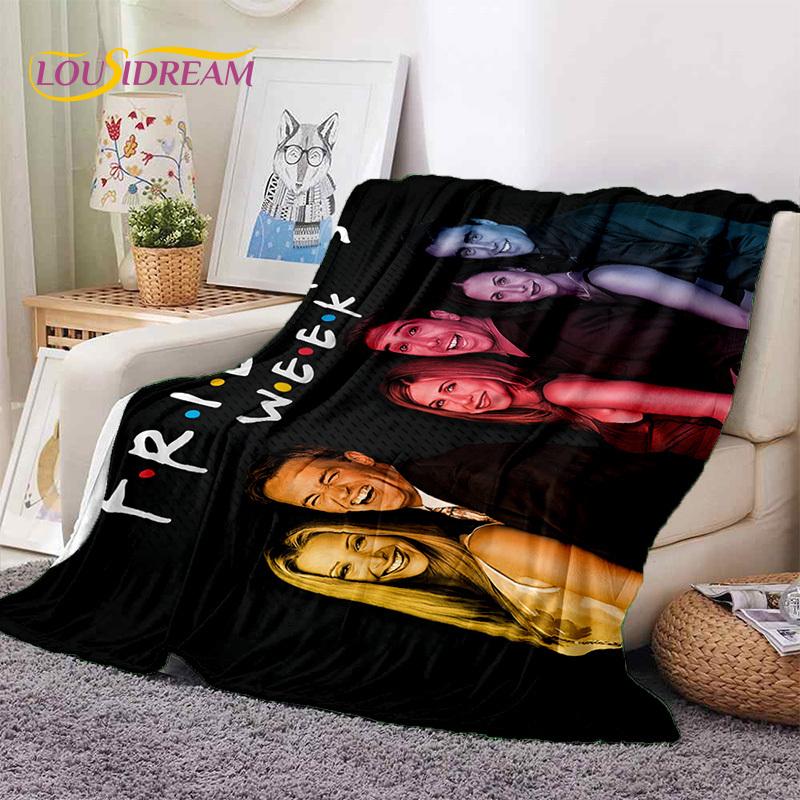 Latest Friends Classics TV 3D Soft Flannel Blankets,Throw Blanket Comfortable Blanket for Picnic Beds Sofa Home Bedroom Gift Kid