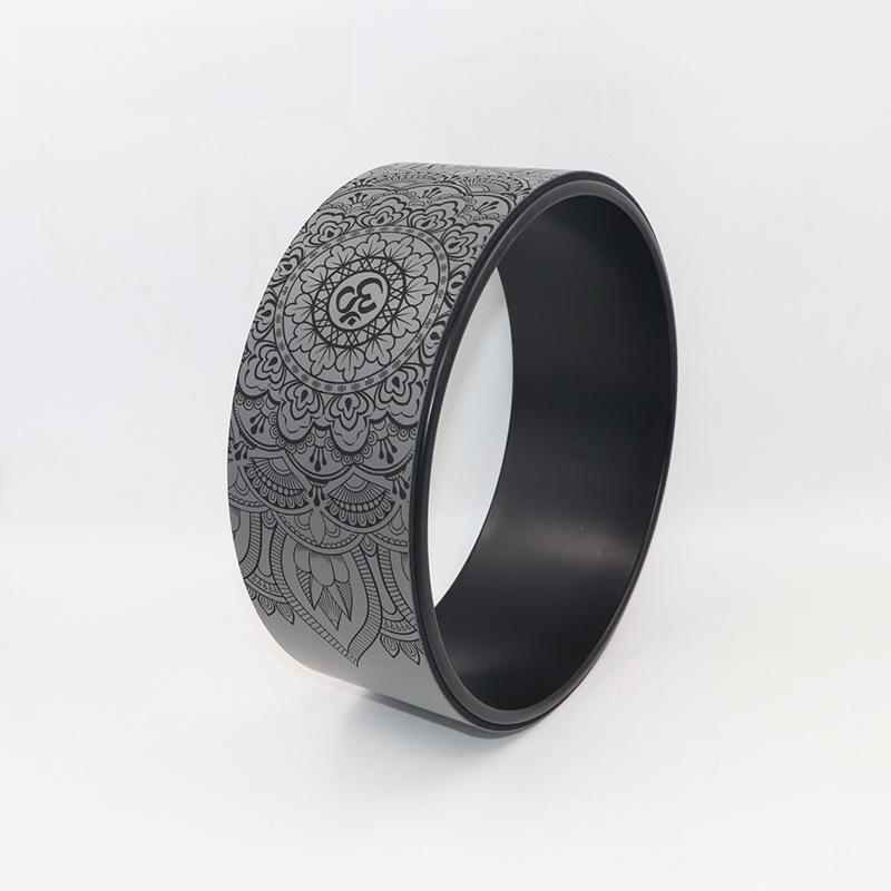 Колесо для йоги 32*14 см для тренировок, фитнеса и упражнений на пресс - подходит для беременных женщин и занятий родителей с детьми