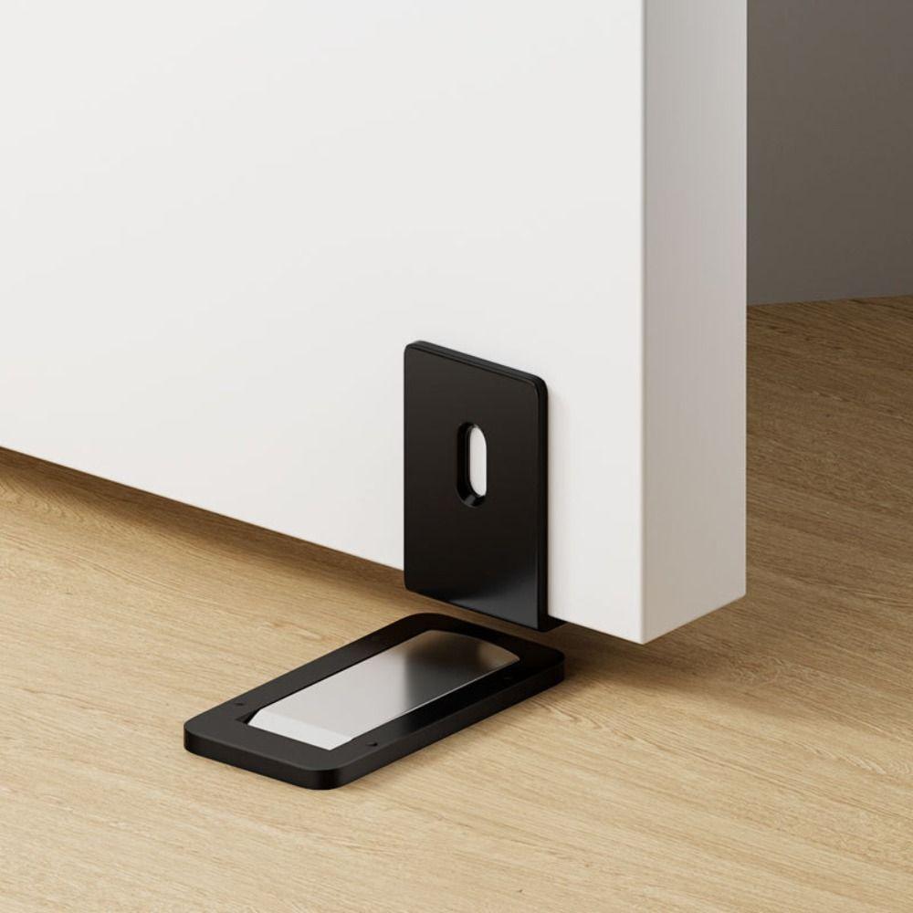 Ультратонкий дверной стопор из нержавеющей стали, ультратонкий, сильный магнитный, невидимый, противоударный, чрезвычайно узкий