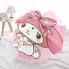 1 шт. Автоматический складной зонт My Melody с кружевным бантом - Портативная трехскладная конструкция, 8-спицевой железный каркас, Уличный зонт, Идеальный подарок д