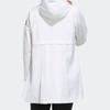 Adidas Alphabet Logo Print Sports Hooded Jacket Women Outerwear White FM9251