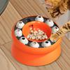 Cat Slow Feeder Elevated Bowl for Eating Diet, Cats Dogs Puzzle Toys Treat Dispenser