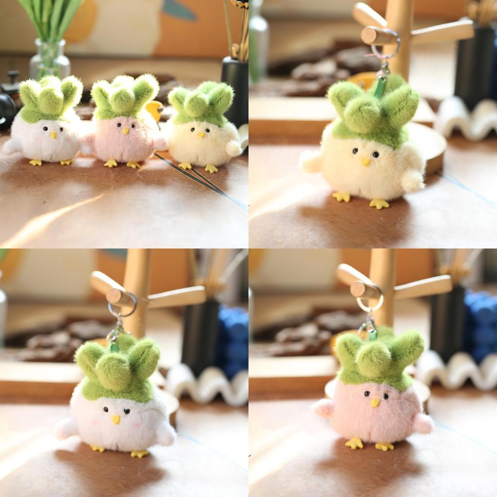 Cute Chicken Plush Toy With Short Plush Material For Kids And Bag Decor