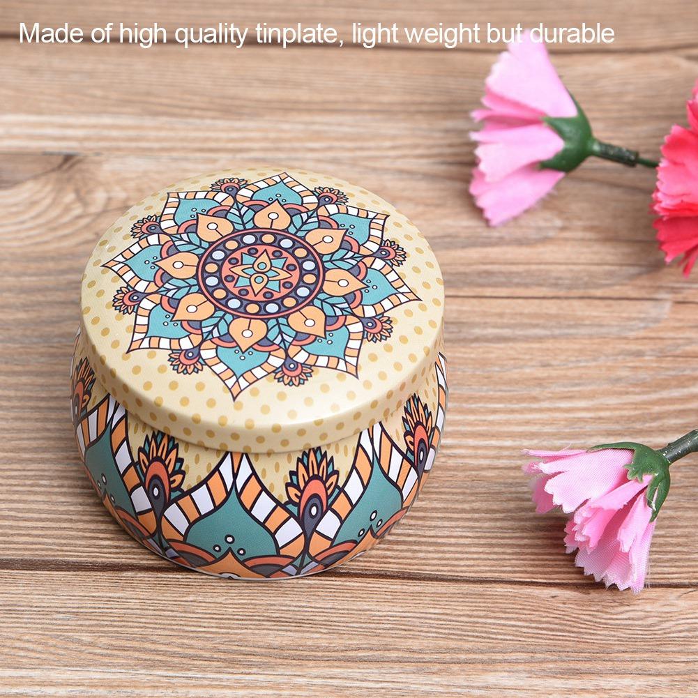 Жестяная коробка для хранения, металлическая канистра, домашняя кухонная коробка для чая, кофе, конфет, ювелирных изделий, подарка  (F)