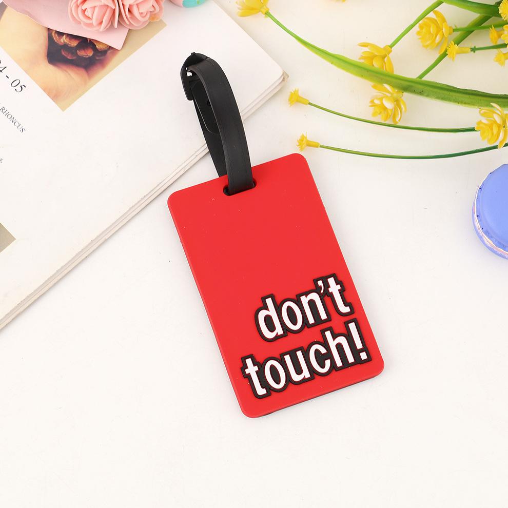 Retro 3D Soft Rubber PVC Luggage Tag for Check-in and Anti-loss Identification