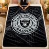 Фланелевое одеяло Las Vegas Raiders Теплое Мягкое Плед для Дивана Кровати Гостиной