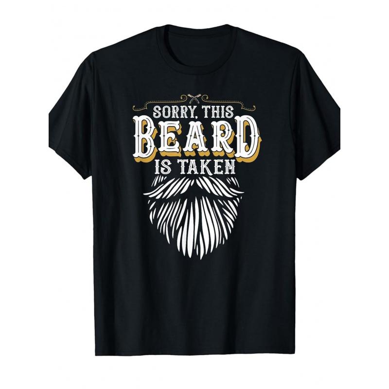 Sorry This Beard Is Taken Country Valentines Day Gift Fun Britishn Fashion Graphic T-Shirt, Soft Unisex, Tees, Affordable Casual Attire, Great Gift
