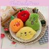 Mini Cherry Watermelon Fruit Plush Doll Keyring Girls Gifts Bag Decor Pendant