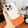 2 в 1 Вставка Цветной Блокирующий Чехол Для Телефона Для iPhone 15 14 13 12 Pro Max Роскошная Защита Прозрачный Ударопрочный Чехол
